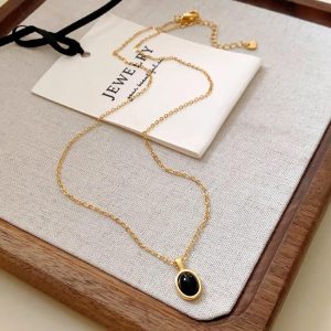 Necklaces | Emir Enamel Drop Double Row Layered Necklace – Womens Necklaces Necklaces