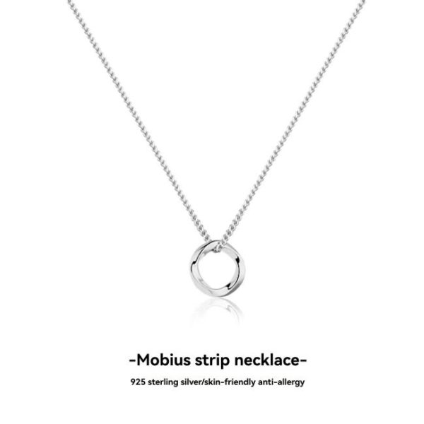 Necklaces | Havanna Engraved Loop Silver Pendant Necklace – Womens Necklaces Necklaces