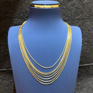 Necklaces | Helena Multi Row Mixed Chain Plated Necklace – Womens Necklaces Necklaces