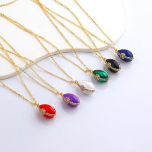 Necklaces | India Lace Agate & Amethyst Plated Pendant Necklace – Womens Necklaces Necklaces