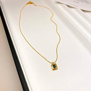 Necklaces | Ivy Onyx Plated Pendant Necklace – Womens Necklaces Necklaces