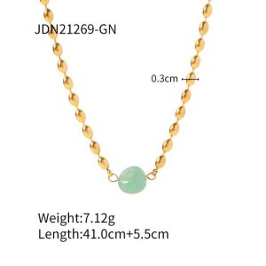 Necklaces | Jules Aquamarine Plated Chain Necklace – Womens Necklaces Necklaces