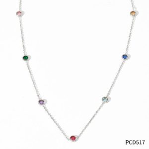 Necklaces | Katelyn Tourmaline & Bar Silver Chain Necklace – Womens Necklaces Necklaces