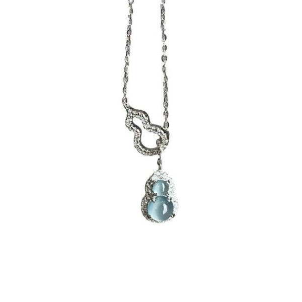 Necklaces | Lucia Loop & Amazonite Drop Silver Pendant Necklace – Womens Necklaces Necklaces