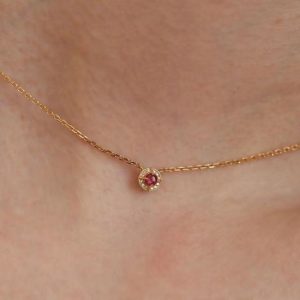 Necklaces | Maggie Rhodolite Garnet Plated Pendant Necklace – Womens Necklaces Necklaces