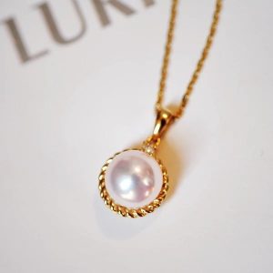 Necklaces | Malina Molten Pearl Plated Pendant Necklace – Womens Necklaces Necklaces