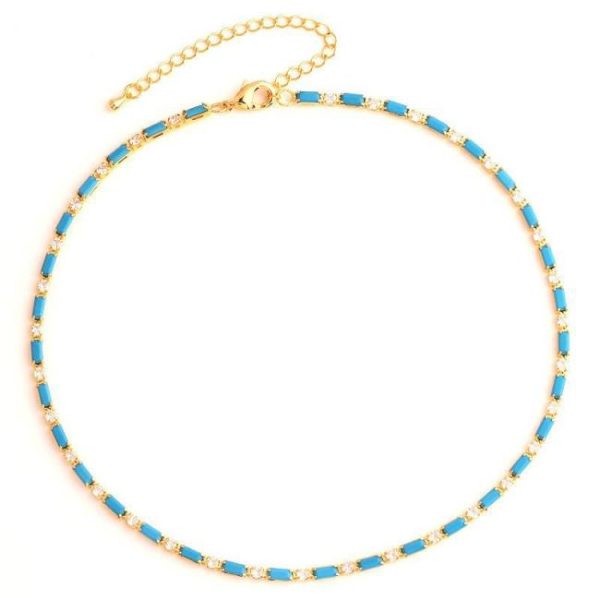 Necklaces | Matira Enamel Chain Short Necklace – Womens Necklaces Necklaces