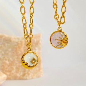 Necklaces | Minnie Vintage Quartz Plated Pendant Necklace – Womens Necklaces Necklaces