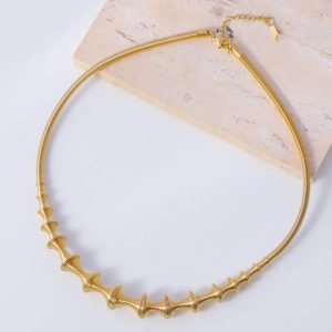 Necklaces | Romanus Textured Loops Tone Collar Necklace – Womens Necklaces Necklaces