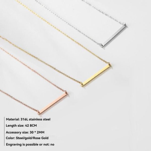 Necklaces | Tiny Bar Silver Necklace – Womens Necklaces Necklaces