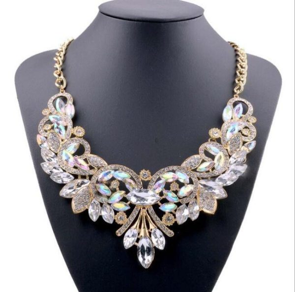 Necklaces | Tone Flower Statement Chain Necklace – Womens Necklaces Necklaces