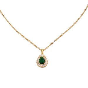 Necklaces | Urmi Malachite Molten Plated Pendant Necklace – Womens Necklaces Necklaces