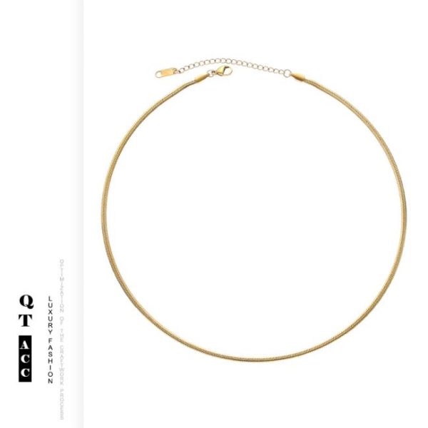 Necklaces | Zale Skinny Gold-Plated Snake Chain Necklace – Womens Necklaces Necklaces