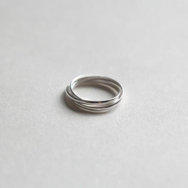 Rings | Bridget Interlinked Silver Statement Ring – Womens Rings Rings