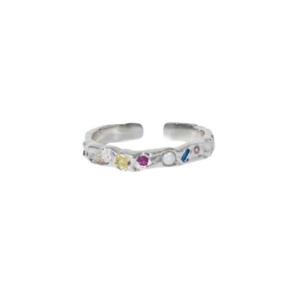 Rings | Eden Freshwater Pearl, Aqua, Amethyst & Citrine Silver Plated Statement Ring – Womens Rings Rings