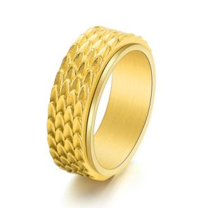 Rings | Fia Basket Weave Plated Statement Ring – Womens Rings Rings