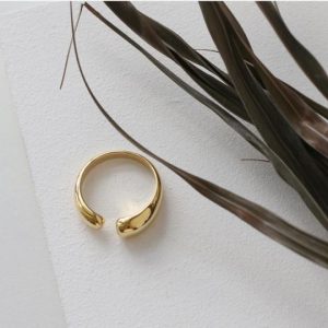 Rings | Mila Geo Curve Open Front Silver Delicate Ring – Womens Rings Rings