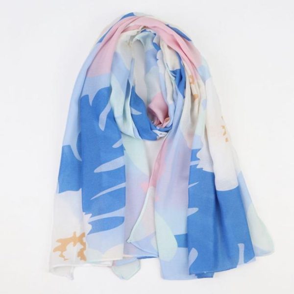 Scarves | Abstract Flowers Lightweight Scarf – Womens Scarves Scarves