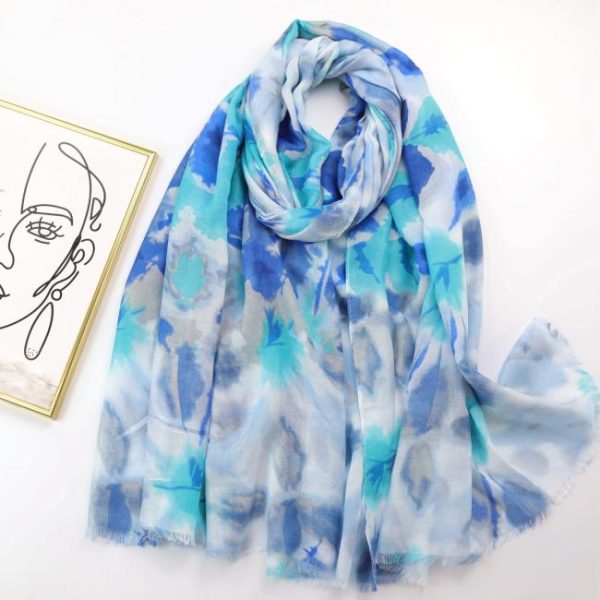 Scarves | Blurred Floral Lightweight Scarf – Womens Scarves Scarves