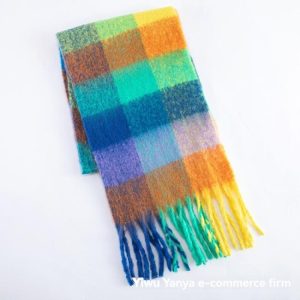 Scarves | Bright Heavyweight Check Scarf – Womens Scarves Scarves