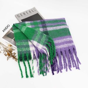 Scarves | & Cream Heavyweight Check Scarf – Womens Scarves Scarves