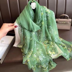 Scarves | Floral Spot & Lightweight Scarf – Womens Scarves Scarves