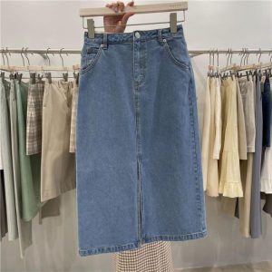 Skirts | Washed Scallop Pocket Denim Skirt – Womens Skirts Skirts