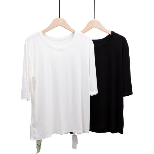 T-Shirts | Flutter Sleeve Jersey Top – Womens T-Shirts T-Shirts