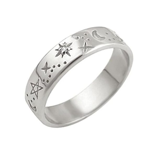 Rings | Sarah Floral Vintage Engraved Silver Ring – Womens Rings Rings