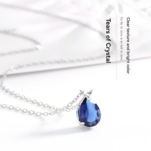 Necklaces | Mary Synthetic Opal Molten Silver Pendant Necklace – Womens Necklaces Necklaces