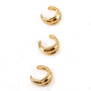 Earrings | Eliana Curved Tone Hoop Earrings – Womens Earrings Earrings