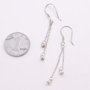 Earrings | Martha Molten Charm Chain Silver Chain Earrings – Womens Earrings Earrings