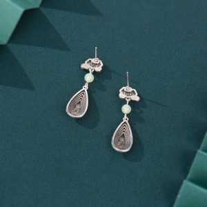 Earrings | Coraline Shell & Faux Pearl Silver Drop Earrings – Womens Earrings Earrings